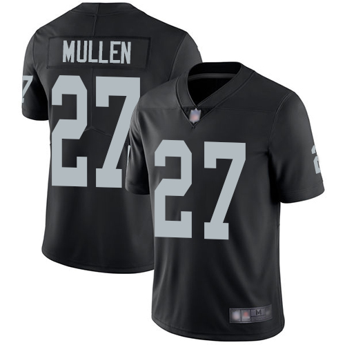 Men Oakland Raiders Limited Black Trayvon Mullen Home Jersey NFL Football 27 Vapor Untouchable Jersey
